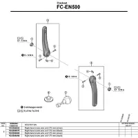 Shimano Fc-en500 Oikea Kampi