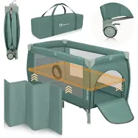 Lionelo STEFI PLUS Matkasänky, Green Olive