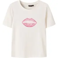 Name it T-paita - NlfHips - White Alyssum/W Pink A Boo - - 11-12 v (146-152) - T-paidat