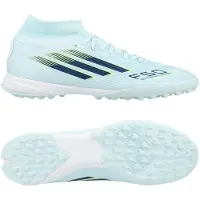 Adidas F50 League Mid Tf Sparkfusion Ice Cold Precision - Almond Blue/dune Pearl/keltainen Nainen - Turf (Tf), koko 38