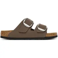 Birkenstock for woman. 1032081 Arizona Big Buckle Sandals (Narrow Fit) brown (37), Flat, Casual, Taupe
