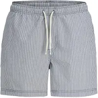 Jack & Jones Jpstmaui Ocean Seersucker Swim Shorts Ln - Navy - M