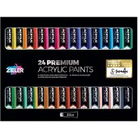 Zieler Premium 24 x 22 ml akryylivärisetti