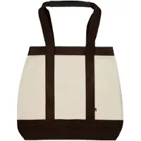 Lexington Contrast Suede Canvas Shopper - Cream - ONE SIZE