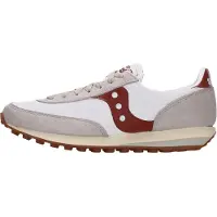 Saucony Matalavartiset tennarit 'TRAINER 80' taupe / burgundin punainen / valkoinen