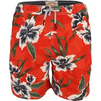 Superdry for man. M3010264A Hawaiian Print 16 red swimsuit (XL), Beachwear, Recycled Polister