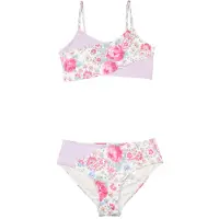 Abercrombie & Fitch Bikini vihreä / syreeni / vaaleanpunainen / valkoinen