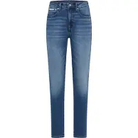 Calvin Klein Jeans Farkut 'Whiskered Mid Rise Skinny' sininen denim