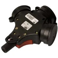 Pce Taurus2-jakaja pistokkeella IP54 roiskevesisuojattu 243711-srw