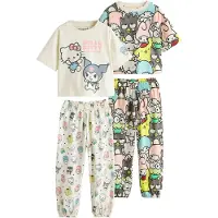 Next Yöpuku 'Hello Kitty' norsunluu / keltainen / harmaa / roosa