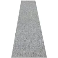 Rugsx Matto, Juoksija SIZAL SION A5165A Melange harmaa, 70x250 cm