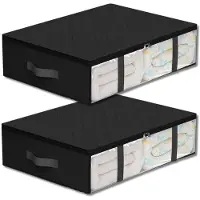 Hobby Hall Säilytysorganisaattorit kaappiin 2 kpl – suuret mustat pussit 60×45 cm