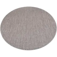 Rugsx Matto SIZAL SION ympyrä A5165A Melange beige, ratas 120 cm