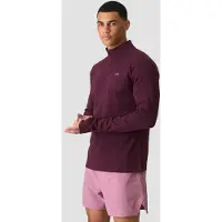 ICANIWILL Mirage 1/4 Zip Midlayer Long Sleeve Maroon Red