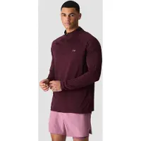 ICANIWILL Mirage 1/4 Zip Long Sleeve Maroon Red