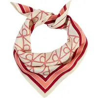 Calvin Klein Emblem Aop Printed Bandana - Cream - ONE SIZE