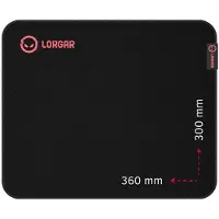 Lorgar Mousepad Main 323 360mmx300mmx3mm/Control/Black retail