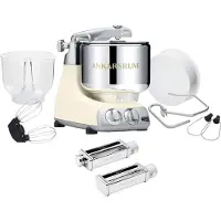 Ankarsrum Assistent Original AKM 6230 yleiskone ja pastasetti, light creme