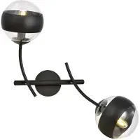 Valotorni Hunter seinävalaisin 35cm 2xE14 musta/kirkas