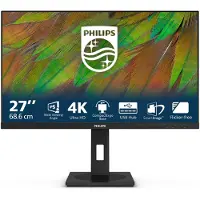 Philips 3000 series 27B1N3800/00, 68,6 cm (27"), 3840 x 2160 pikseliä, 4K Ultra HD, LCD, 4 ms, Musta