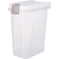 Trixie - Barrel for Dry Feed, Litter & More White 15 L - Koirat - Ruokailupaikat ja juoma-automaatit - Koiran ruokintatarvikkeet