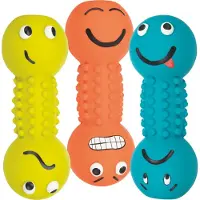 Trixie Smiley dumbbell latex 19 cm assorted colours