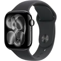 Apple Watch Series 11 GPS 42 mm Peilimusta-alumiinikuori MEQT4 S/M Musta urheiluranneke