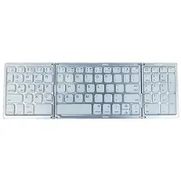 Mtp Products B089 Taitettava langaton näppäimistö numeronäppäimistöllä - 81 näppäintä - hopea