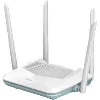 D-Link R15, EAGLE PRO AI AX1500 Smart Router, Wi-Fi 6 Dual-Band -reititin, valkoinen/mintunvihreä