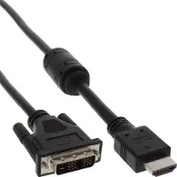 InLine HDMI - DVI-D cable 0.5m black (17659)