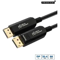 Microconnect DisplayPort 1.4 Optical Fiber -kaapeli, jossa 8K, 40 m, musta