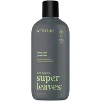 ATTITUDE Super Leaves Men Shower Gel suihkugeeli miehille Matcha & Bergamot 415 ml