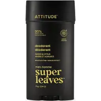 ATTITUDE Super Leaves Men Deodorant deodorantti miehille Amber & Citrus 75 g