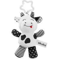 Akuku Plush hanging toy black/white COW