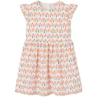 Boboli Satin Dress "Friezes" For Girl -Bci - Multi/patterned - 98