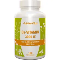 Alpha Plus D3-vitamin 3000 IE + K2 180 kpl