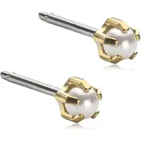 Blomdahl GT Tiffany Pearl 4 mm, White