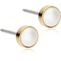 Blomdahl GT Bezel Pearl 5 mm, White