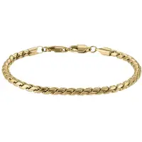 Lykken Strong kullattu teräsrannekoru 21 cm