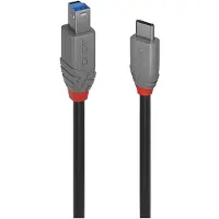 Lindy 1m USB 3.2 Type C to B Cable, Anthra Line (36666)