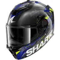 Shark Spartan GT Pro Speed-VIB Integraalikypärät Carbon/Sininen M unisex musta