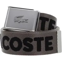Lacoste Vyö - Jaquard Nauha - Morel Noir - - 100 cm - Vyöt