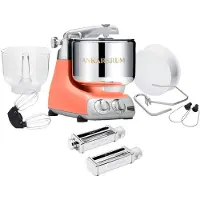 Ankarsrum Assistent Original AKM 6230 yleiskone ja pastasetti, coral crush
