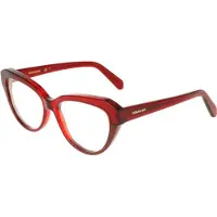 Ferragamo Näkölasit - - SF3046 - Asetaatti - Läpinäkyvä burgundi - Naisille