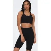 Only Play Onpjana-3 Zip Sports Bra Noos - Black - S