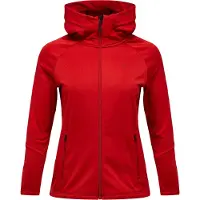 Peak Performance Women's Rider Essentials Zip Hood Red Pompeian Synteettiset välitakit L