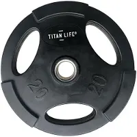 Titan Life Weight Disc Rubber. Ø50mm. Black, Levypainot Kumipäällyste
