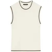 Armani Exchange for woman. XW002243AF10352U1003 Top Perfect white (L), Casual, Polyester, Sleeveless / Straps
