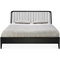 Ethnicraft Spindle Sängyn runko 160x200 cm Musta tammi