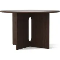Audo Copenhagen Androgyne-ruokapöytä - tumma tammi - Ø120 cm